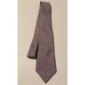 Brownstone 100% Silk Tie Purple Floral EUC 59 Inches